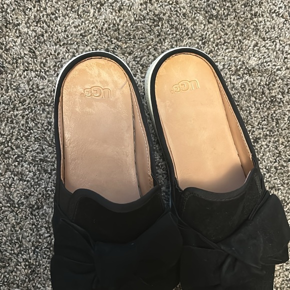 UGG Black Mules with Crossover Design and Open Back - Picture 10 of 12